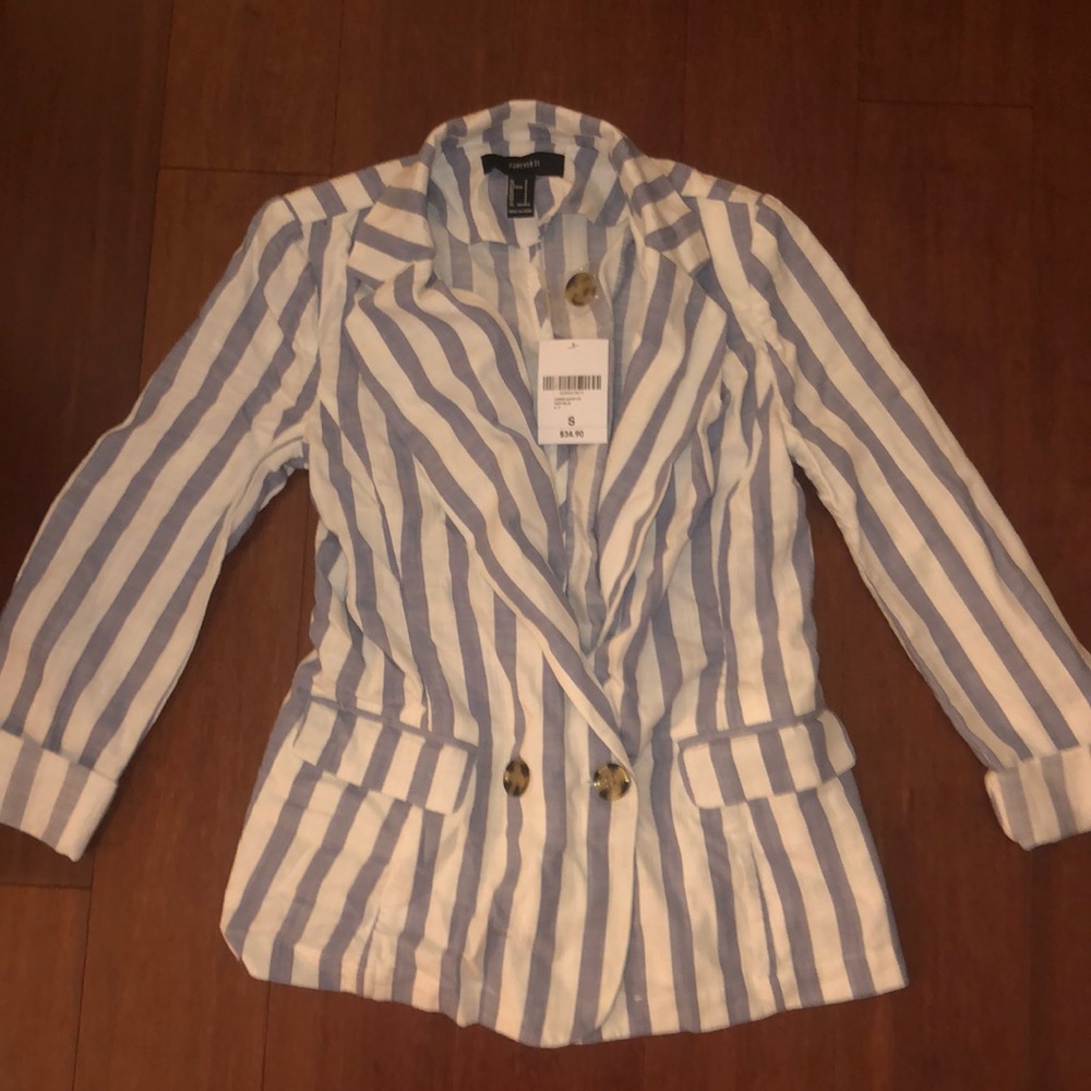 Padded shoulder career jacket
